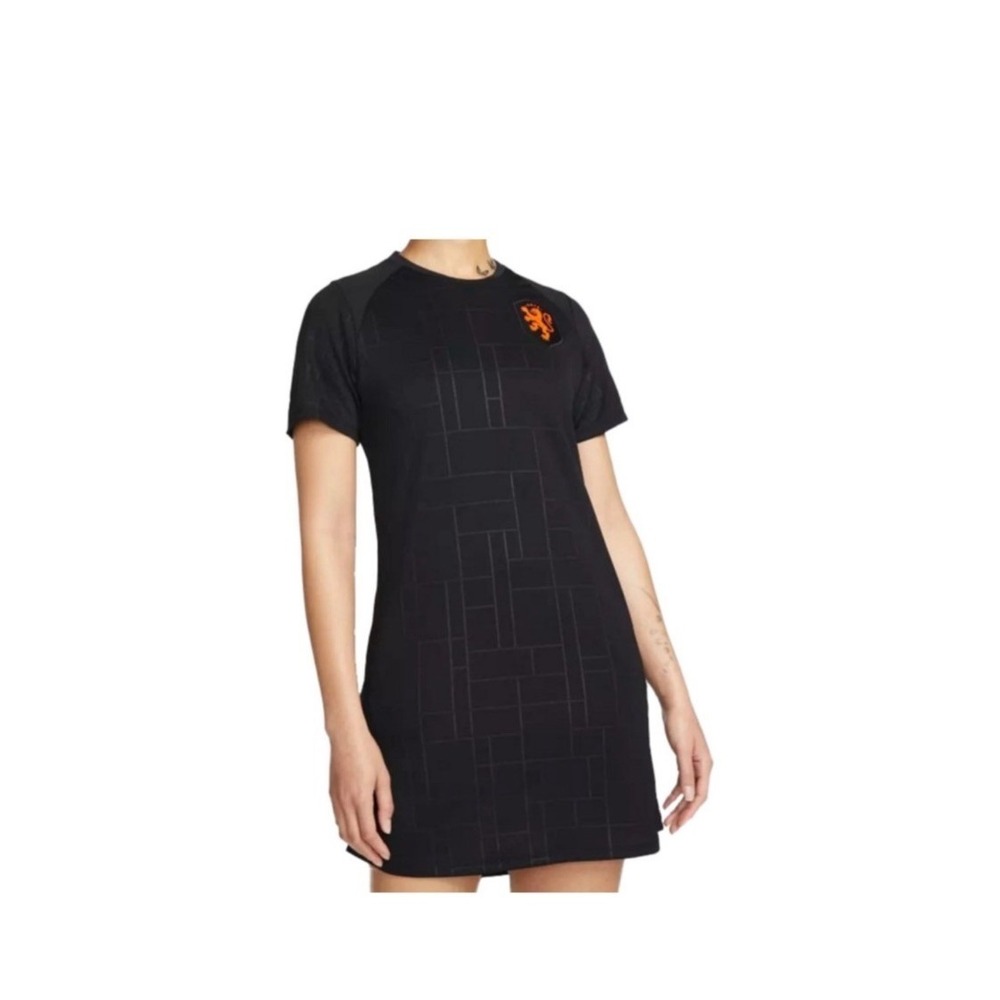 Nike Netherlands Women Dri-FIT Soccer Jersey Dress Black Size L CV5889-010 NEW